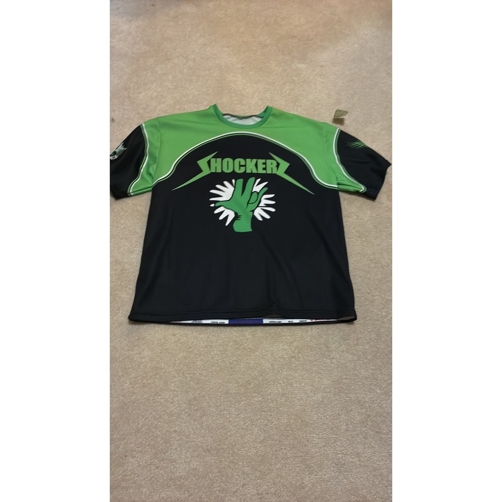 Vintage Shocker Hand Graphic Performance Tee - Green/Black